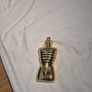 Jean Paul Gaultier Gold and Black Striped Torso Bottle
